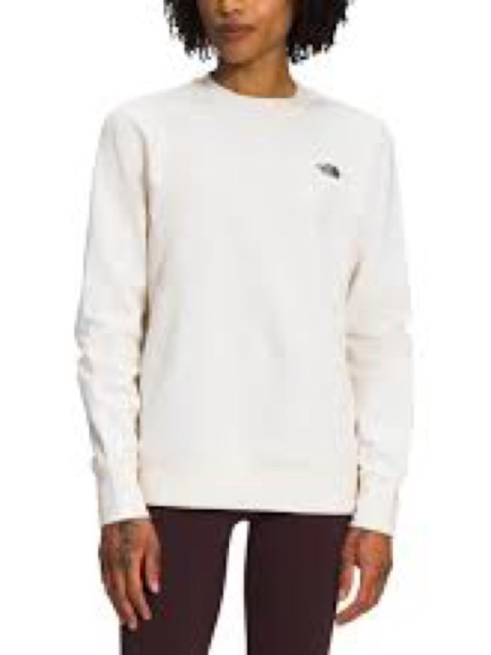 The North Face Heritage Patch Crewneck Sweatshirt Cream Ivory Gorpcore Med